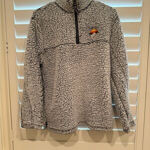 Ellesse Gray Sherpa Fleece Sweatshirt